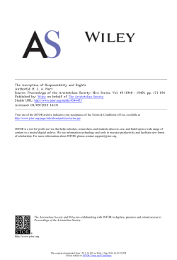 The Ascription of Responsibility and Rights