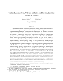 Cultural Assimilation, Cultural Diffusion and the Origin of the Wealth