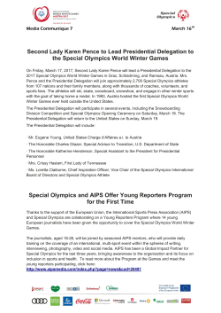 Second Lady Karen Pence to Lead Presidential Delegation to the