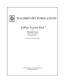 TEACHER`S PET PUBLICATIONS LitPlan Teacher Pack
