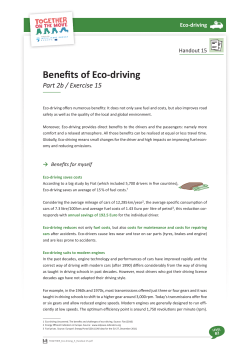 Benefits of Eco