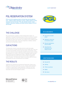 pgl reservation system