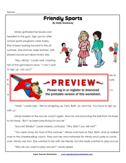 Friendly Sports - Super Teacher Worksheets