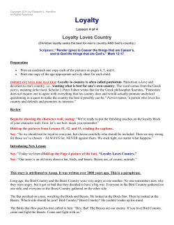 Loyalty - Character-in