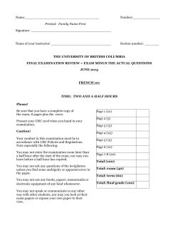 final examination revision guide - UBC Blogs