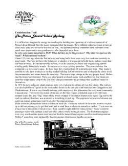 The Prince Edward Island Railway