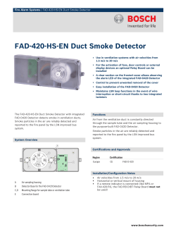FAD‑420‑HS‑EN Duct Smoke Detector