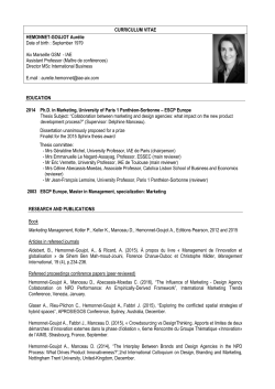 HEMONNET-GOUJOT Aur&eacute;lie