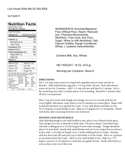 Label: Lion House Rolls Mix #2 400-4004