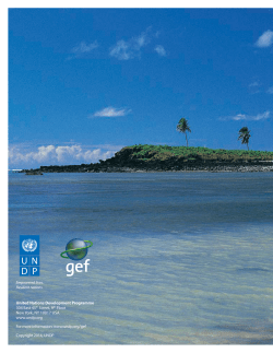 Island Innovations &ndash; UNDP and GEF