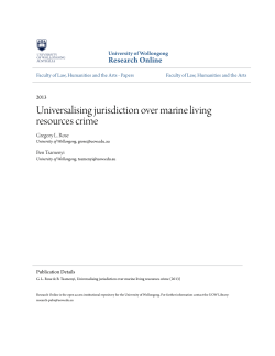 Universalising jurisdiction over marine living resources crime