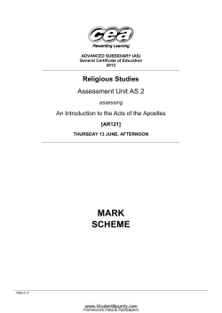 MARK SCHEME