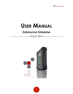 user manual - DataLocker