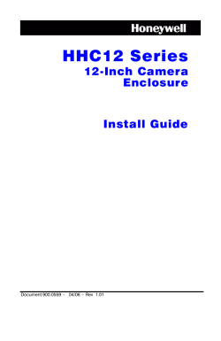 HHC12 Series 12-Inch Camera Enclosure Install Guide