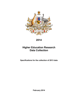 2014 HERDC Specifications - Department of Education and Training