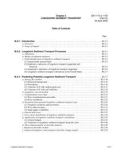 Longshore Sediment Transport