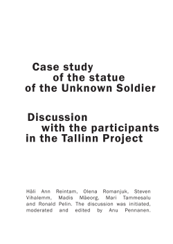 Case study of the statue of the Unknown Soldier Discussion with the