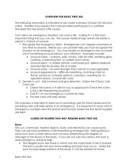 Basic First Aid Training Information