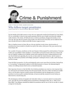 Why killers target prostitutes