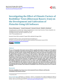 Investigating the Effect of Climatic Factors of Roshtkhar Town