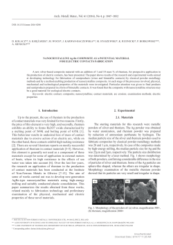 Nanocrystalline Ag-Re Composite as a Potential Material for Electric