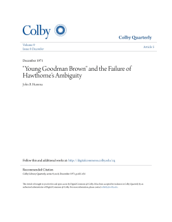 "Young Goodman Brown" and the Failure of Hawthorne`s Ambiguity