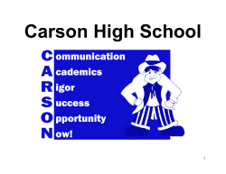 Executive Summary - Carson High School