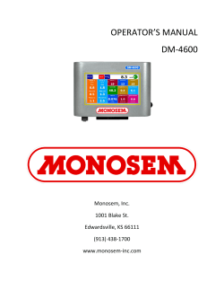 DM 4600 - Monosem Inc.