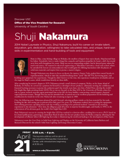 Shuji Nakamura - University of South Carolina