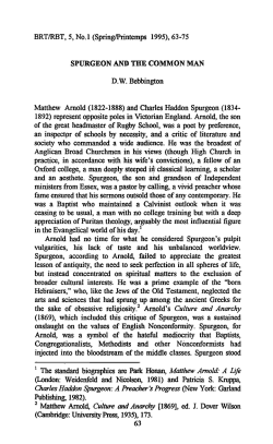 Spurgeon and the Common Man