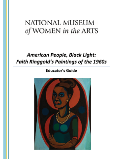 American People, Black Light: Faith Ringgold`s Paintings of the 1960s