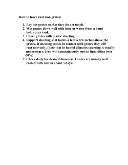 How to force rust iron grates