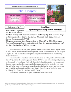February Edition - Eureka Chapter