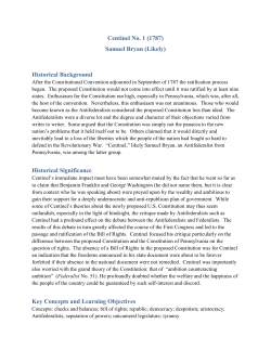 Centinel No. 1 - UT College of Liberal Arts