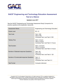 the Engineering and Technology Education Test