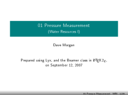 01 Pressure Measurement
