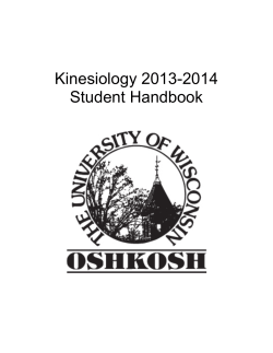 Student Handbook - University of Wisconsin Oshkosh