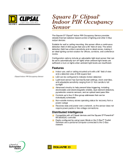 Square D® Clipsal® Indoor PIR Occupancy