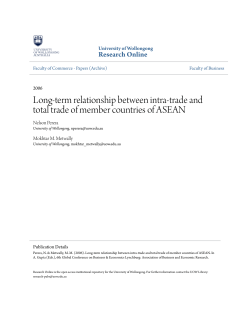 Long-term relationship between intra-trade and