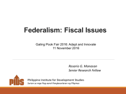 Federalism - Local Government Academy