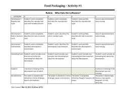 Science Assessment 1