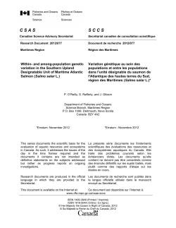 and among-population genetic variation in the