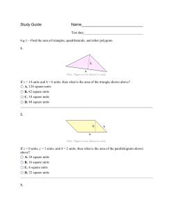Area--Study Guide and Explanations to Study Guide