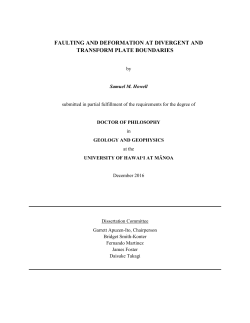 faulting and deformation at divergent and transform plate boundaries