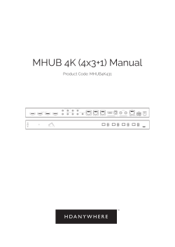 MHUB 4K (4x3+1) Manual