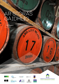 Gaelic as an asset - Full Report - Highlands and Islands Enterprise