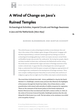 A Wind of Change on Java`s Ruined Temples