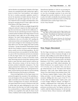 New Negro Movement - Christopher Buck PhD, Author