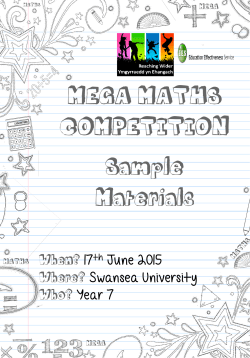 Mega Maths - Swansea University