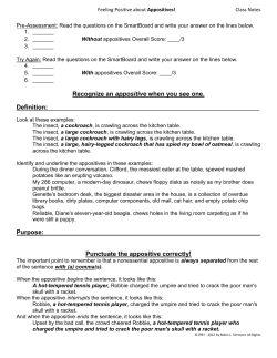 Recognize an appositive when you see one. Purpose